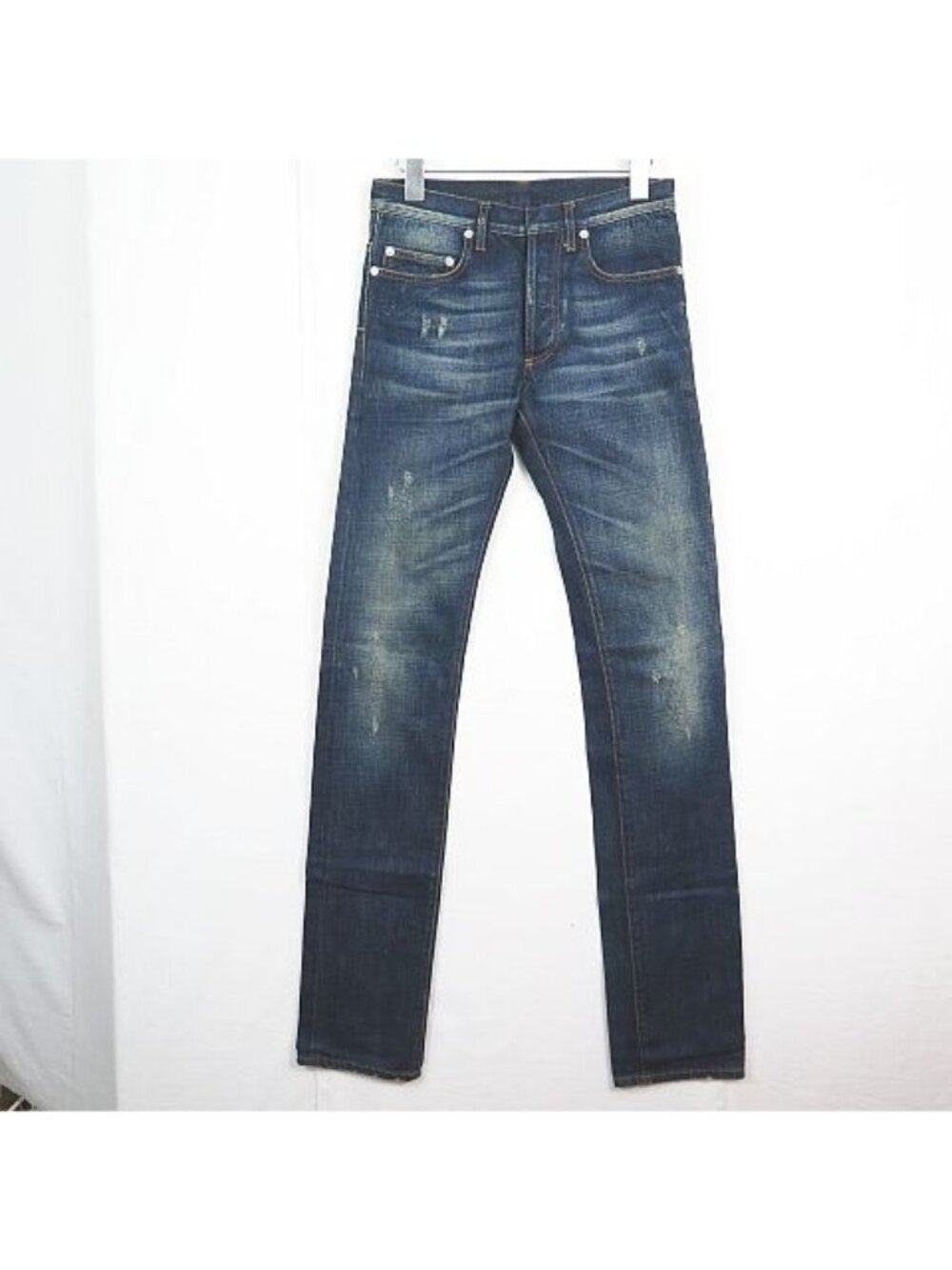 Dior Era Claw Scar Denim Jeans 26 Blue